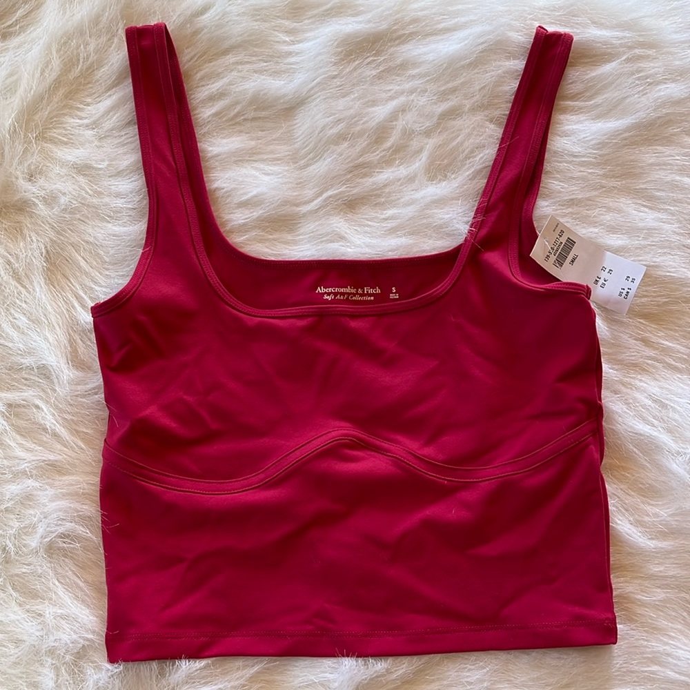 Hot pink corset tank top